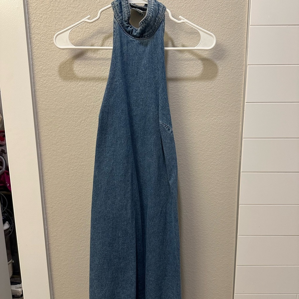 Topshop Light Blue Denim Dress